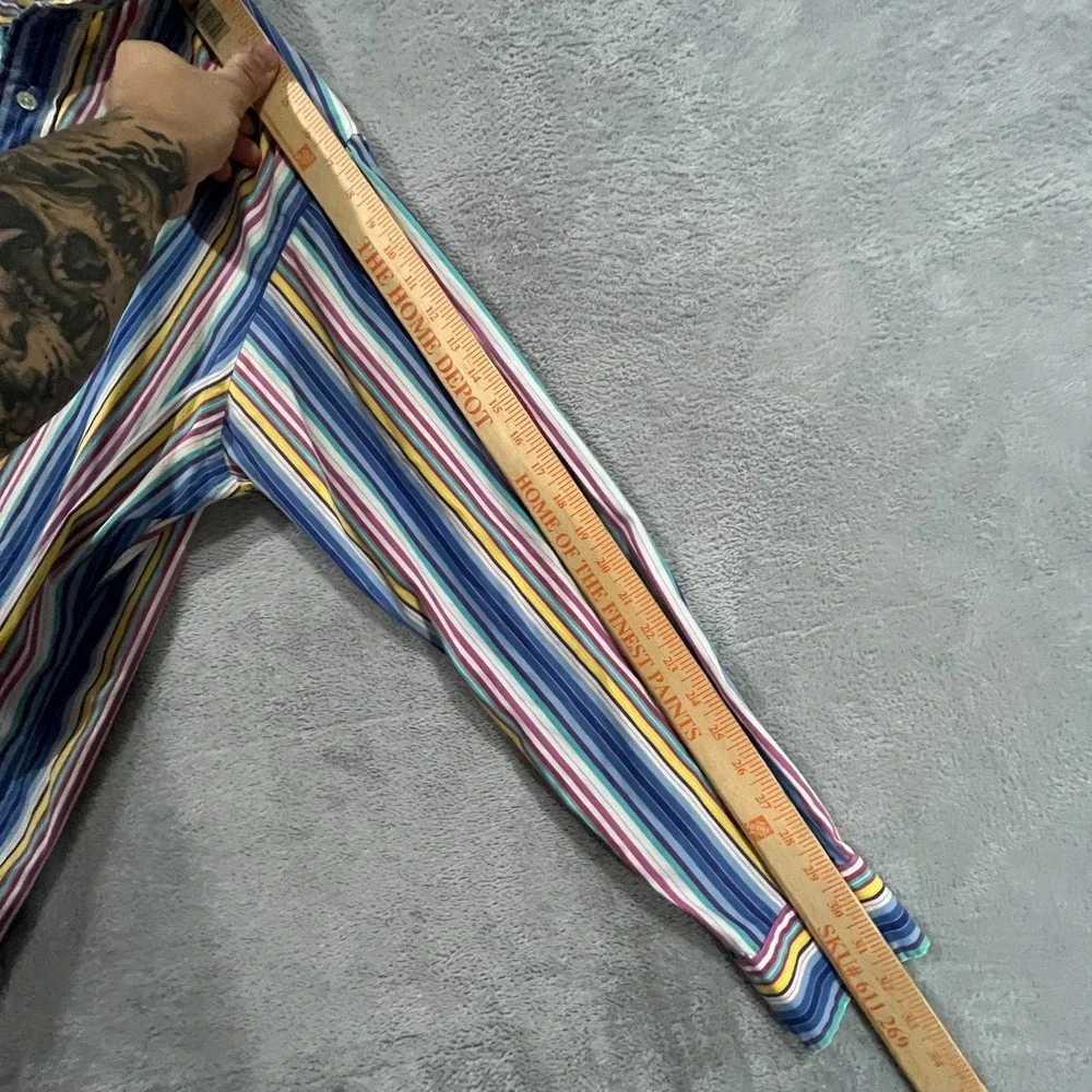 Polo Ralph Lauren Shirt Mens L‎ Curham Classic Fit Striped Button Up Multicolor